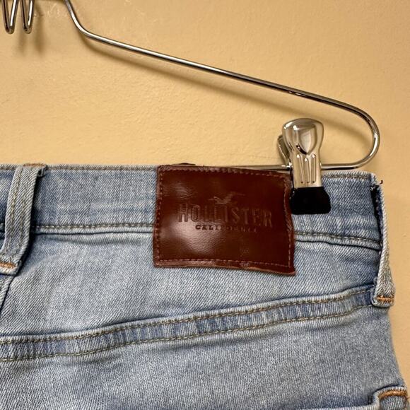 Hollister Size 28 x 30 Blue Light Wash Advanced Stretch Super Skinny Jeans - Picture 6 of 14